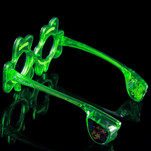 Multi-Color LED Shamrock Glasses For Concerts, Party, Night Clubs And More!
