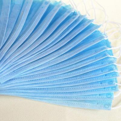 Earloop Style 3 Ply Face Mask , Meltblown Nonwoven Fabric Disposable Face Mask