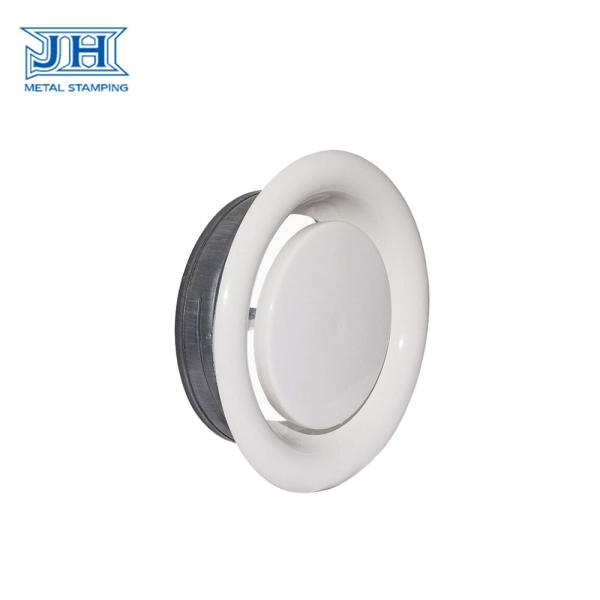 HVAC Adjustable Duct Deep Drawing Parts Exhaust And Supply Metal Air Valve