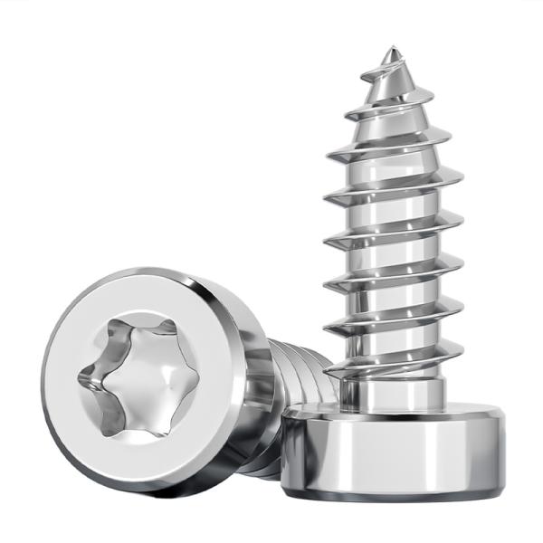 Customized Self Tapping Pan Head Screw Silvery Zinc Plated Stainless Steel Screws