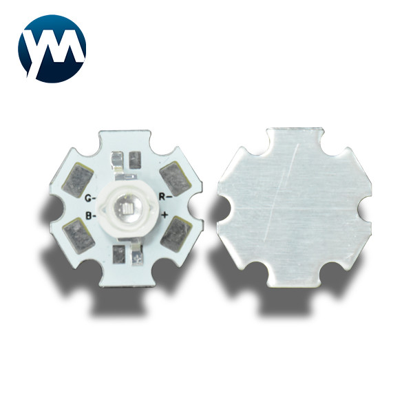 Лампа ультрафиолетова плиты люмена 20mm УЛЬТРАФИОЛЕТОВОГО света СИД СИД SMD 3W УЛЬТРАФИОЛЕТОВОГО имитационная алюминиевая