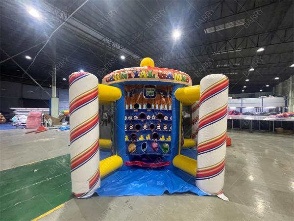 Commercial Grade Clown 5 In 1 Carnival Game For Kids Outdoor Indoor Inflatable Sport Game