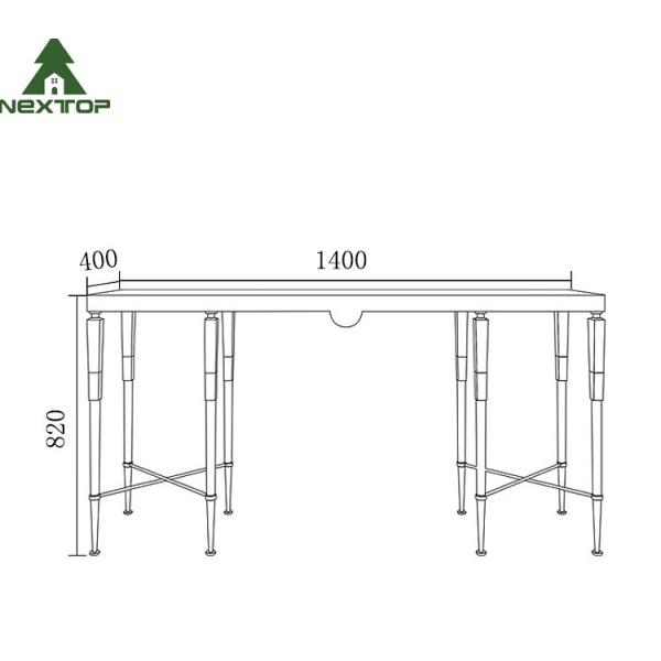Modern Luxury Hotel Furniture Gold Stainless Steel Marble Decorative Console Entryway Table