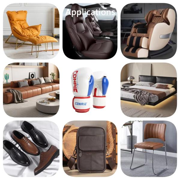 Leather source factory Three-dimensional vertical stripes PVC leather for decorative