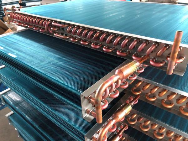 Small Refrigerator HVAC Evaporator Coil Aluminum Louver Fin Copper Tube