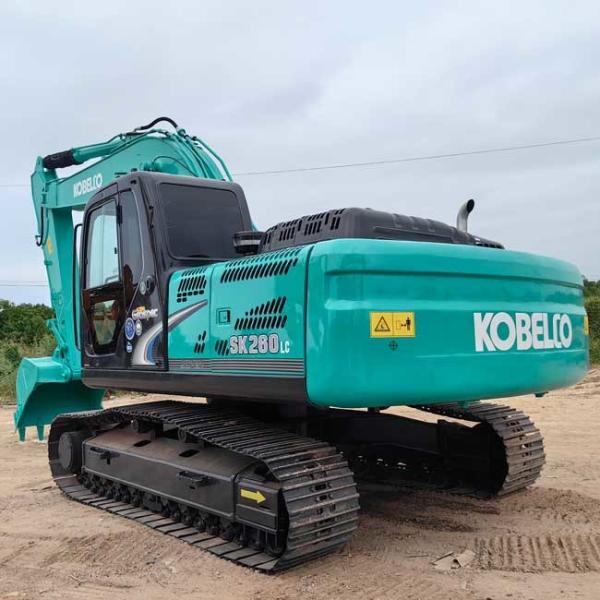 Middle Used Excavator Kobelco SK260LC Crawl Excavator 1.0m3 Bucket Capacity 26 Tons