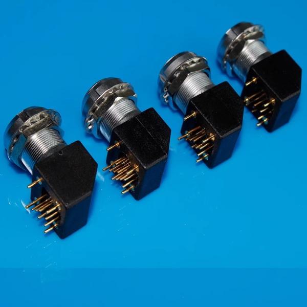 Lemo EXG Encaje de PCB de ángulo recto EXG.0B.1B.302 3 4 5 6 7 8 9 10 Pin