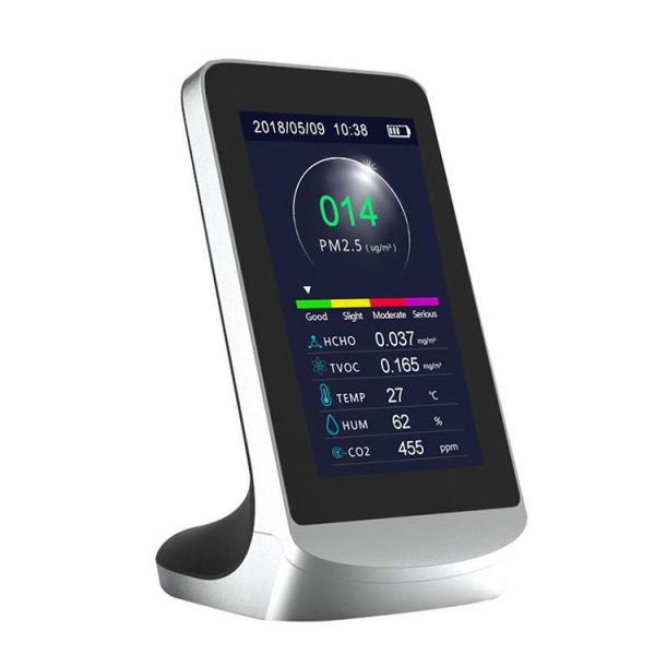Tvoc/Hcho/Pm1.0/Pm2.5/Pm10/Temperature/Humidity CO2 Carbon Dioxidemulti Air Quality Detector Dm72b