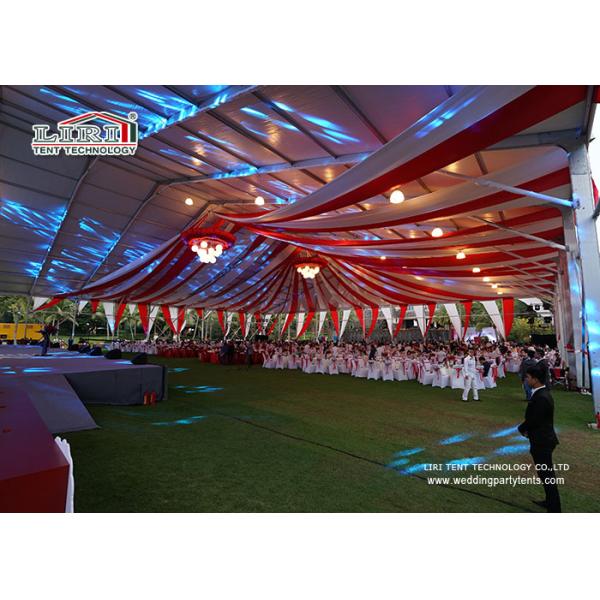 Белые напольные роскошные шатры венчания алюминиевые с кондиционером воздуха