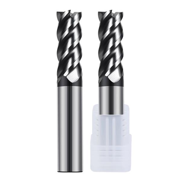 Cnc Machining 4 Flutes End Mill AlTiN Mold  End Mill Bits For Steel