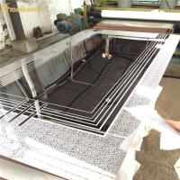 La feuille de porte d'ascenseur gravée à l'eau-forte par miroir d'acier inoxydable a adapté des modèles aux besoins du client