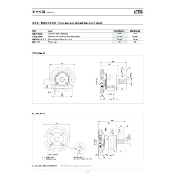 Pneumatic 4-Jaw Hand Drill Chuck Air Shaft Support Flange for Converting Machines