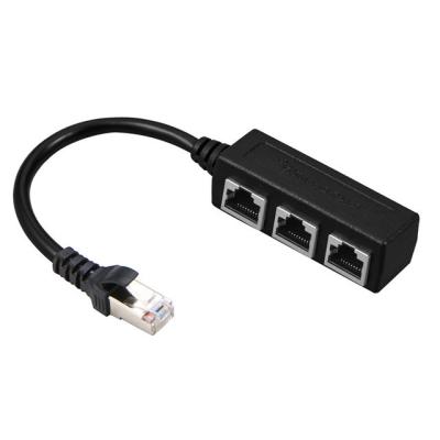 Ponto três 0.3m do revestimento um do ABS do cabo da rede RJ45 Ethernet