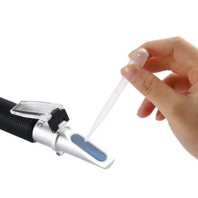 0-10% do Refractometer à mão do açúcar de Brix ocular de borracha macio para a visão confortável