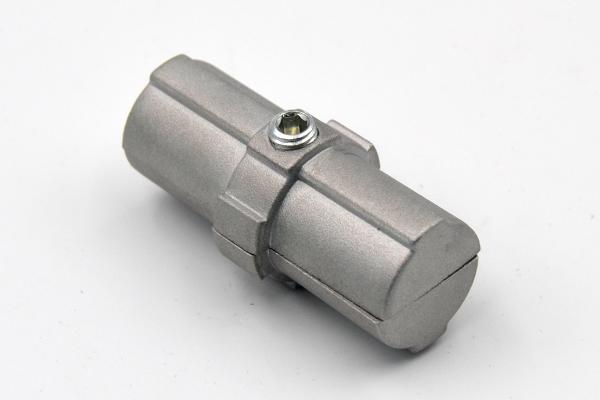 Sandblasting Metal Pipe Joints ADC12 Pipe Connectors Aluminum Tube Fittings