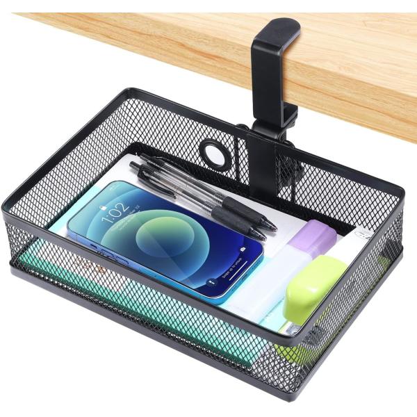 Организатор расширителя стола с крепкой сеткой для под столом вращающегося корзины для хранения