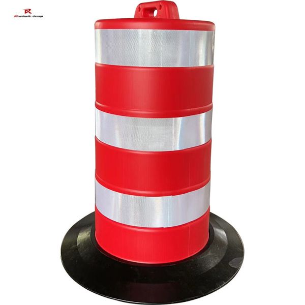 JST Barriers 1100mm South American 15kgs Traffic Drum Barrels RED Crash Safety Traffic Barrel Road Orange Barrier Heavy Duty 