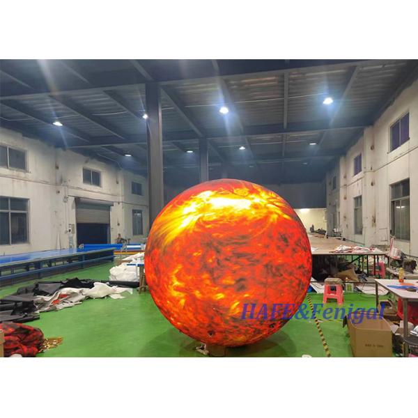 2.5M Sun LED Glowing PVC Decoration Inflatable Inflatable Advertising Balloon Planet Balloon Sun