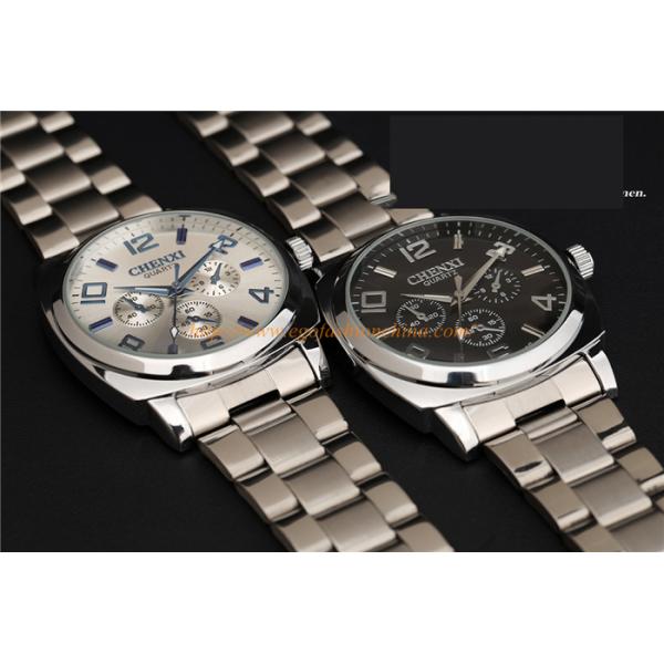 012C Stainless Steel Watch Luxury Imitation Diamond Watch Quartz Analog Watches Man Watch