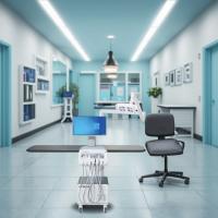 Anzhe Factory Dental Treatment Cart 550W Mobile Dental Cart with LED Operation Light 220V Portable Dental Trolley