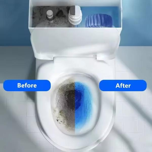 OEM Long Lasting Cistern Toilet Cleaning Tablet Deodorizer Bleach Cleaning Effervescent Blue Toilet Bowl Cleaner Tablets
