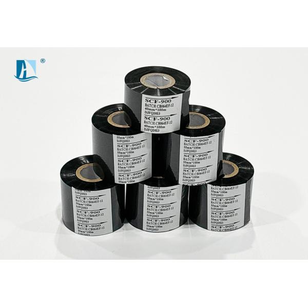 30mm*100m Black Ink Thermal Transfer Ribbon Stamp Foil Date Coding Roll Colorful Design