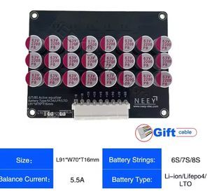 BMS Active Balancer for 8s to 10s LiFePO4 Battery Packs