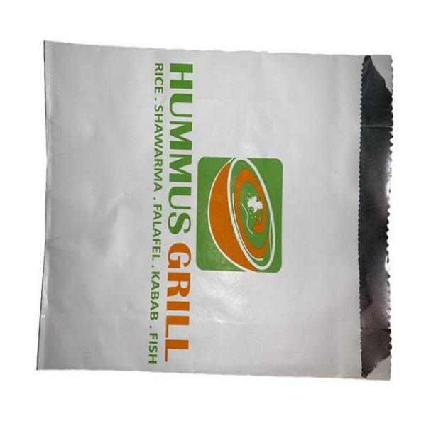 Factory Wholesale Food Grade White Kraft Aluminum Foil Paper Bags for Food Brown Kraft Paper Bag