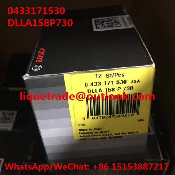 BOSCH INJECTOR NOZZLE 0433171530 , DLLA158P730 Common Rail Nozzle 0 433 171 530 , DLLA 158 P 730