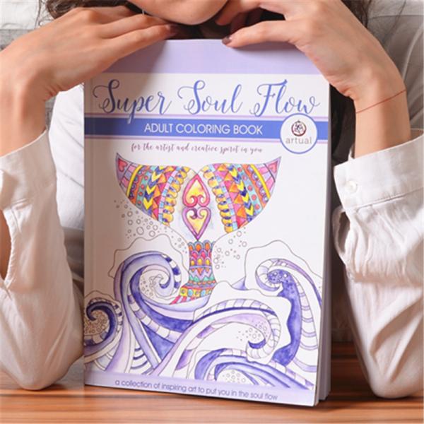68-350gsm Paper Coloring Book Printing Service Hot Foil Stamping