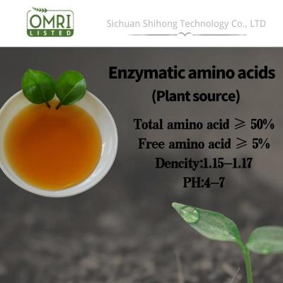 Aminoácido enzimático à base de plantas Fertilizante líquido Aminoácido 50% 8-0-0