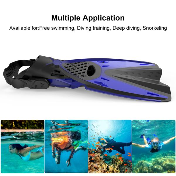 Humanized Outdoor Scuba Diving Fins With Drain Holes XL Size