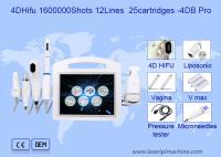 6 dans 1 machine de beauté de Hifu d'ultrason de la clinique 4D