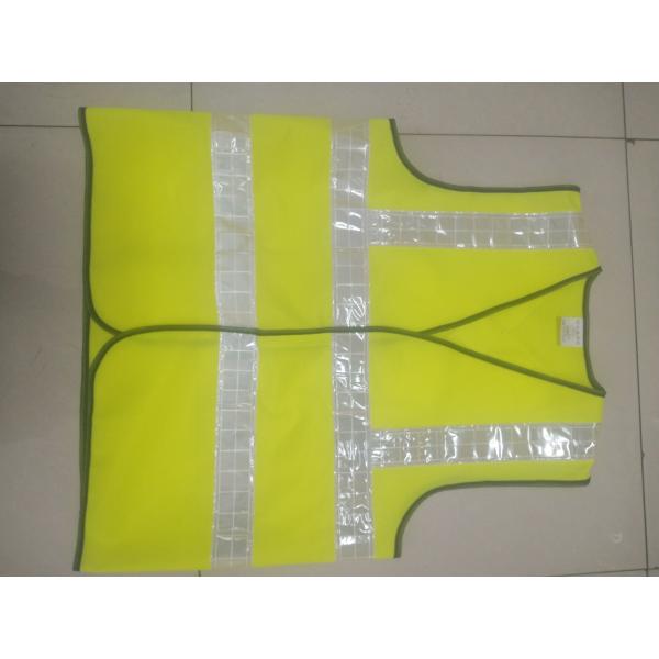 High Visibility Safety Vest with EN471 Class2 Reflective Tape and Up To 1000 Feet Visibility in Fluorescent Yellow