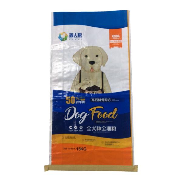 25 Kg Load Weight Bopp Laminated Bags For Animal Feed Flexo Or Gravure Printing