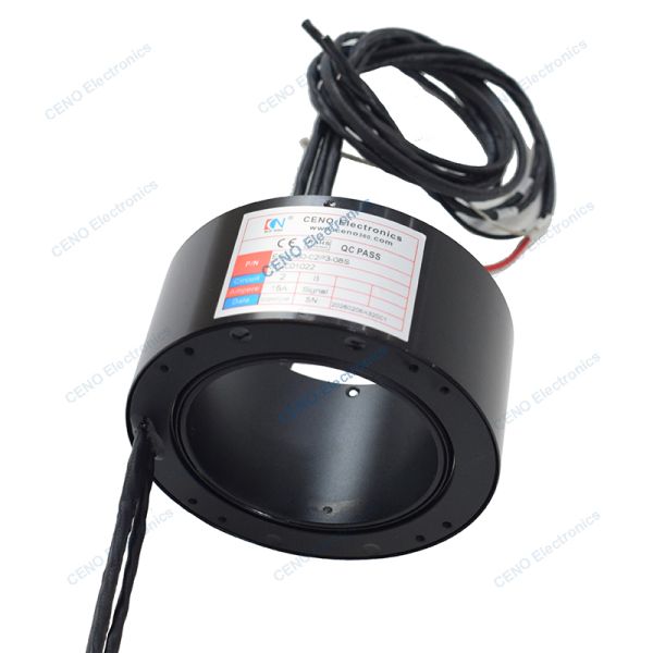 Low Temperature Through Hole Slip Ring with Electric Power and Signal for Industry Robotic