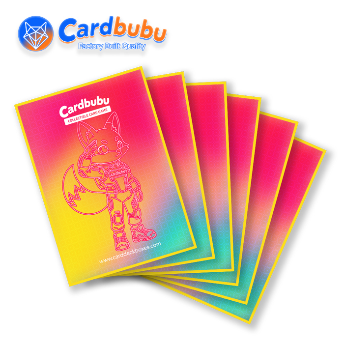 Portable Custom Card Sleeves High Definition Textured Card Protector Sleeves
