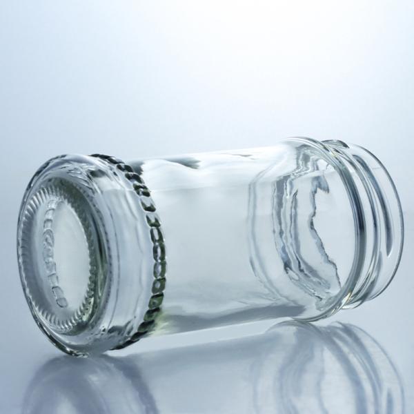 Food Container Metal Lid Clear Glass Honey Jars for Custom Honey Jam Storage