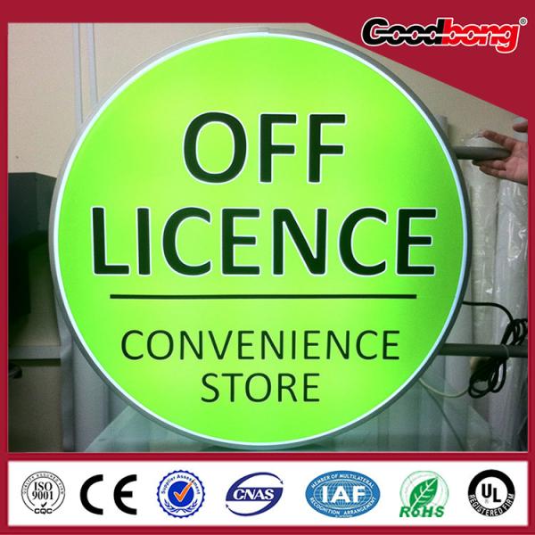 Worth buying Silk Screen graphic design round LED Illuminated acrylic light box