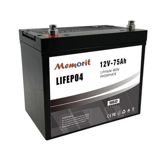 Energy Storage Lead Acid Replacement Battery Pack 12V 75AH LFP Lifepo4 Battery