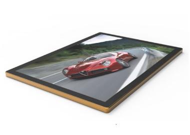 Aluminum Ultra Slim LED Light Box Edge Lit Metal Profile Magnetic With Laser Engraved LGP