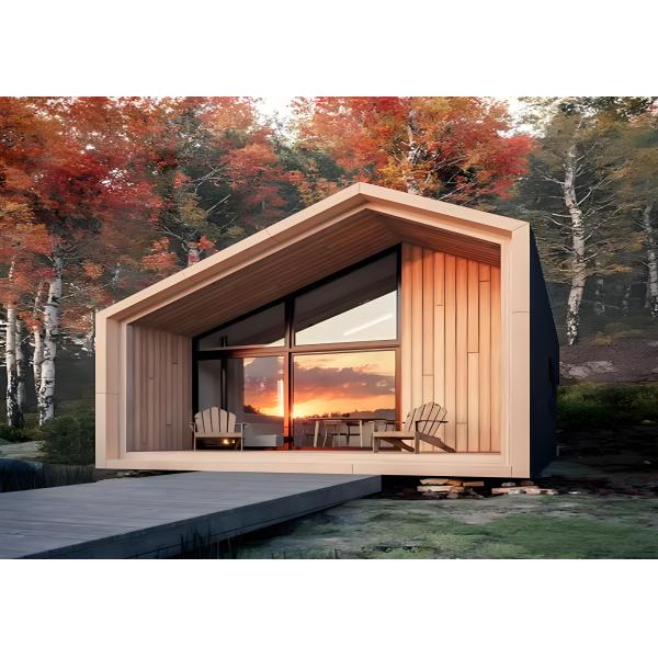 Structure en acier léger Studio de jardin préfabriqué avec escaliers d'entrée