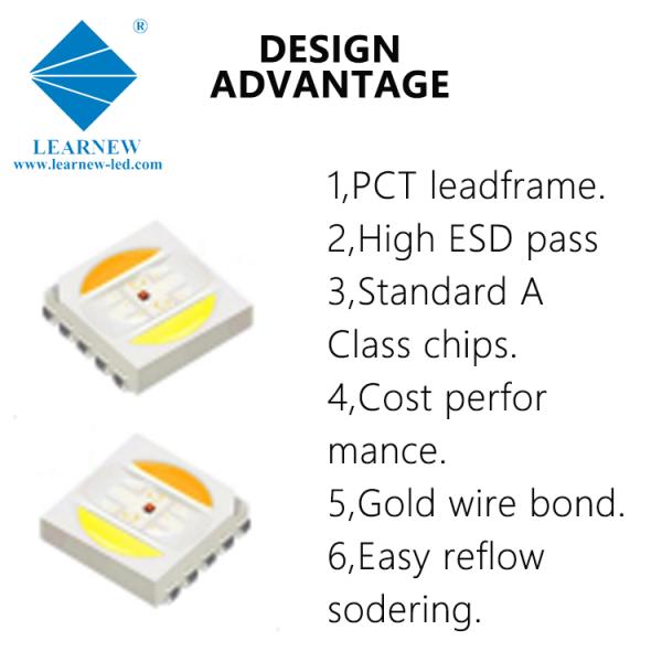 6064 обломок 3W 4W 300mA СИД RGB RGBW RGBWW SMD для освещения ландшафта этапа