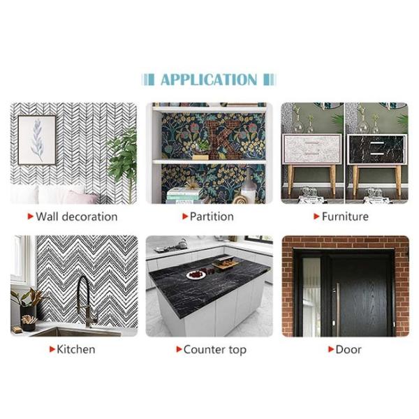 Стикер обоев PVC бумаги контакта винила PVC корки преимущественный свертывает Printable мрамор