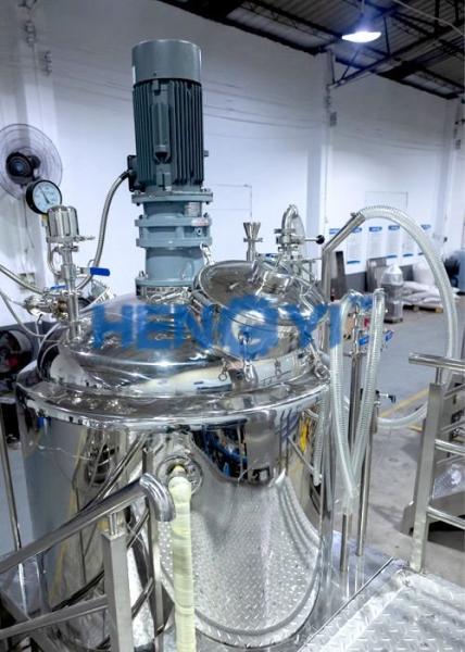 Fixed Vacuum Homogenizer Emulsifier 500L for Cosmetic Cream Lotion