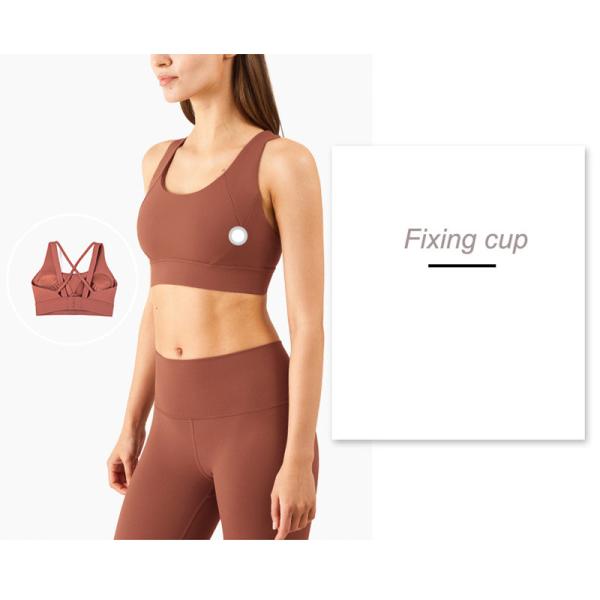 4 Colors Cross Back Padded Sexy Yoga Sports Bra Women Breathable Four Way Stretch