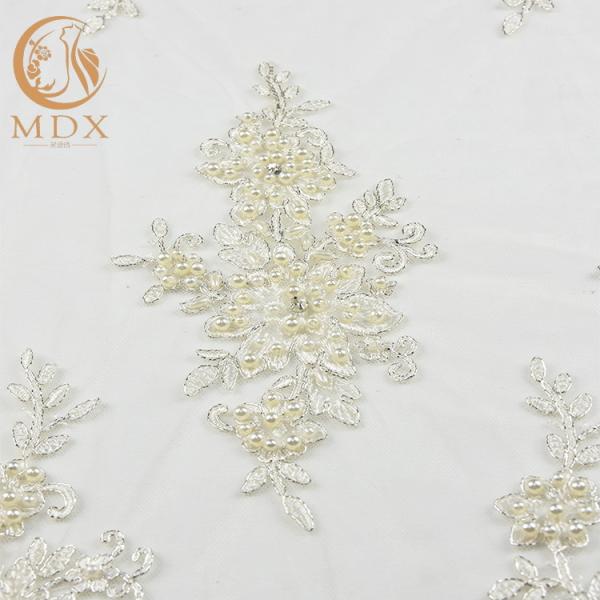 длина 91.44cm с белой ткани шнурка/вышитой ткани Тюль двором