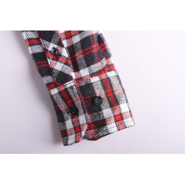 7 Colors Cotton Long Sleeve Mens Casual Plaid Shirts