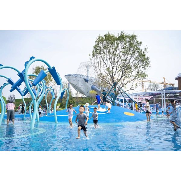 Aqua Amusement Theme Park Splash Pad Accessories Water Slide Splash Pad Equipment