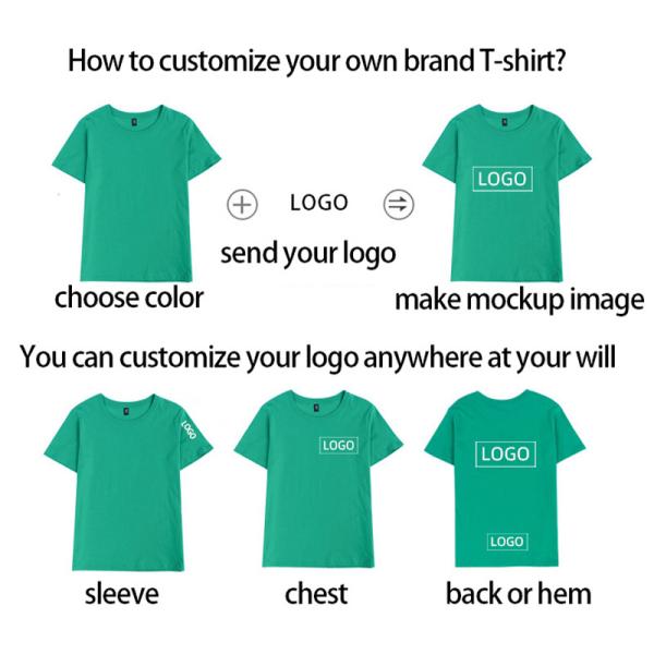 Oem Factory Manufacturer Custom Logo Classic Crewneck Cotton T-Shirt